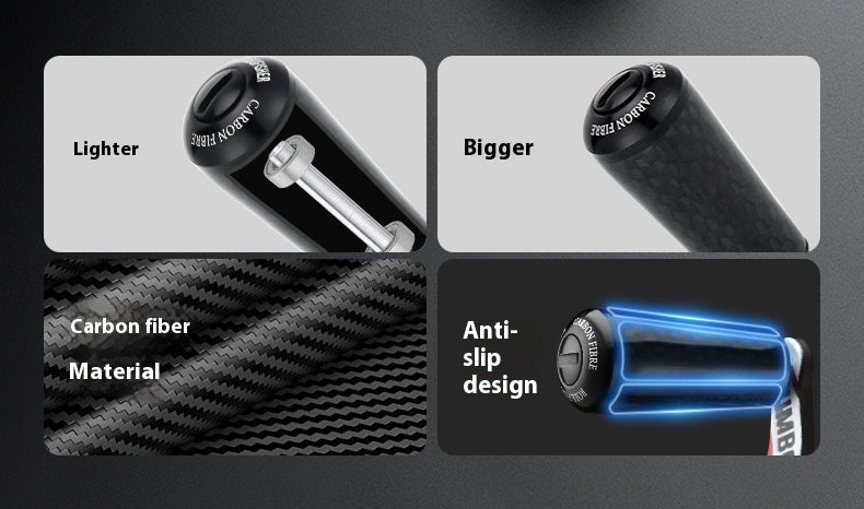 Jingfeng Carbon Water Drop Wheel Crank Arm Only 30g with Carbon Grip Ball, Modifiable DIY Accessories Fishing Wheel Crank Arm with Bearing