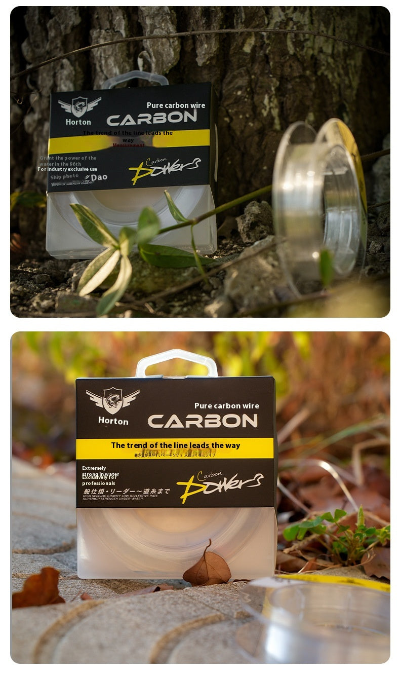 Leader Line Fishing Line Abrasion Resistant Lure Carbon Line Fishing Line Sub-line Japanese Original Silk Carbon Line Fishing Line Wholesale