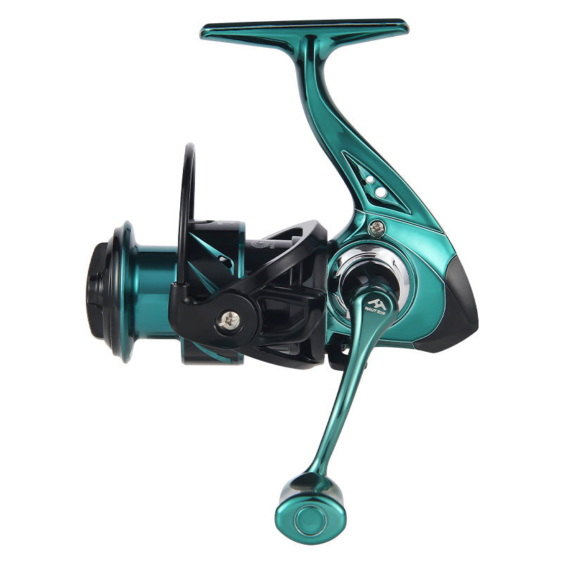 Micro Fishing Reel Deep Line Cup Fishing Reel Sea Fishing Reel Black Electroplated Fishing Reel Lure Spinning Reel