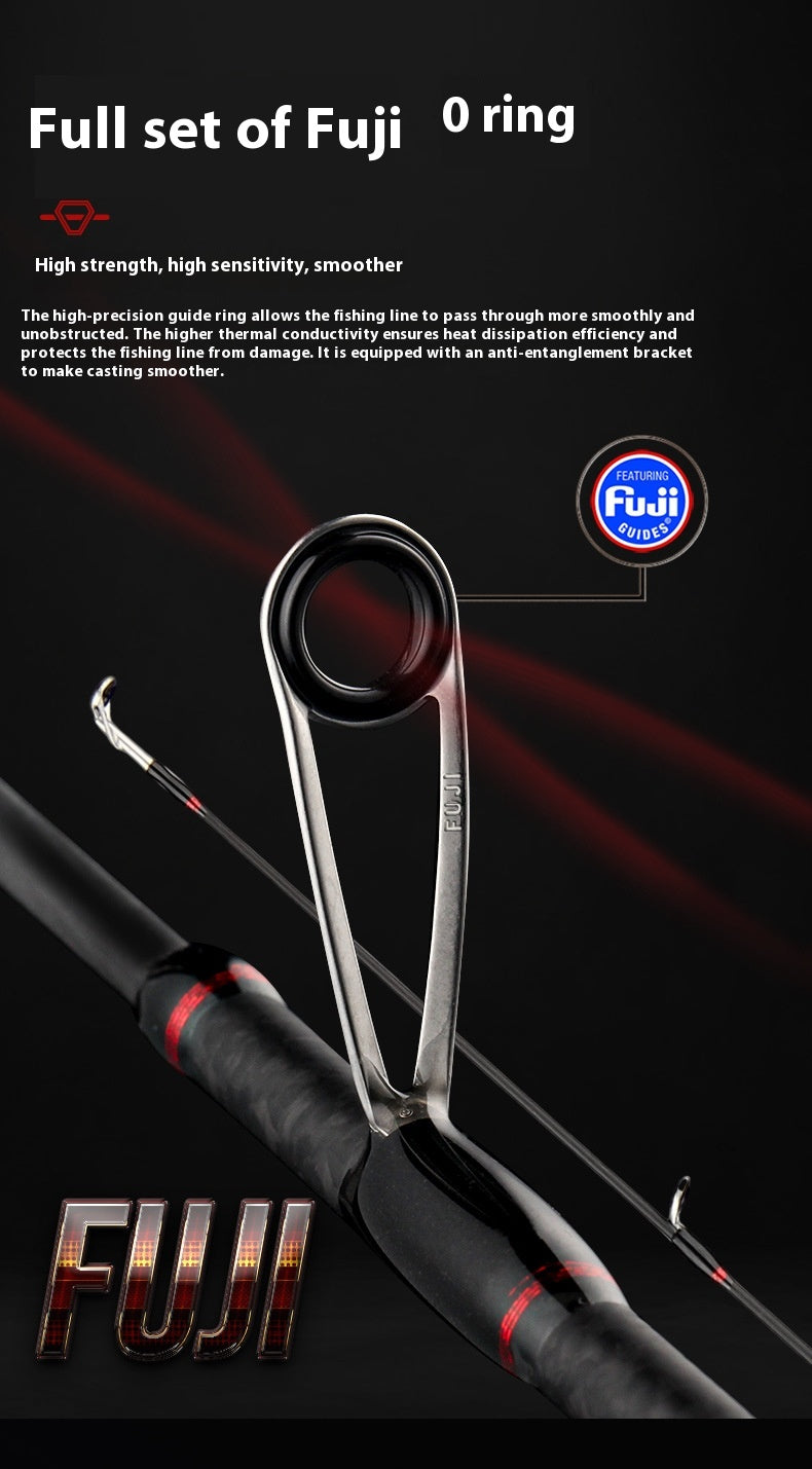 Full Set Fuji O-Ring Four-Section Micro Rod UL Ultra-Soft Multi-Section Lure Rod Teben Xiaosi Four-Mouth Rod 68g