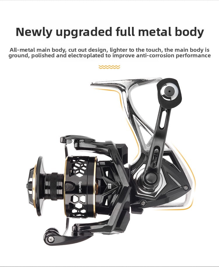 Fishing Reel GTS Third Generation Full Metal Fishing Reel Sea Rod Casting Rod Fishing Reel Rock Fishing Long Casting Full Metal Spinning Reel