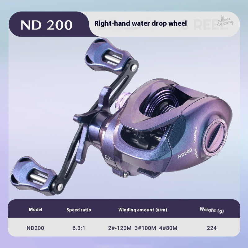 Lure Baitcasting Reel Wholesale Temu Cross-Border Universal Line Cup Fishing Reel Sea Rod Reel Black Colorful Fishing Reel ND