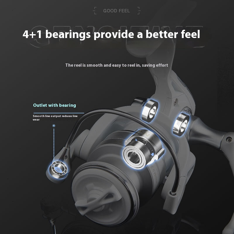 Micro Lure Spinning Reel New Small White Reel Metal Long Casting Fishing Reel Sea Rod Reel ET