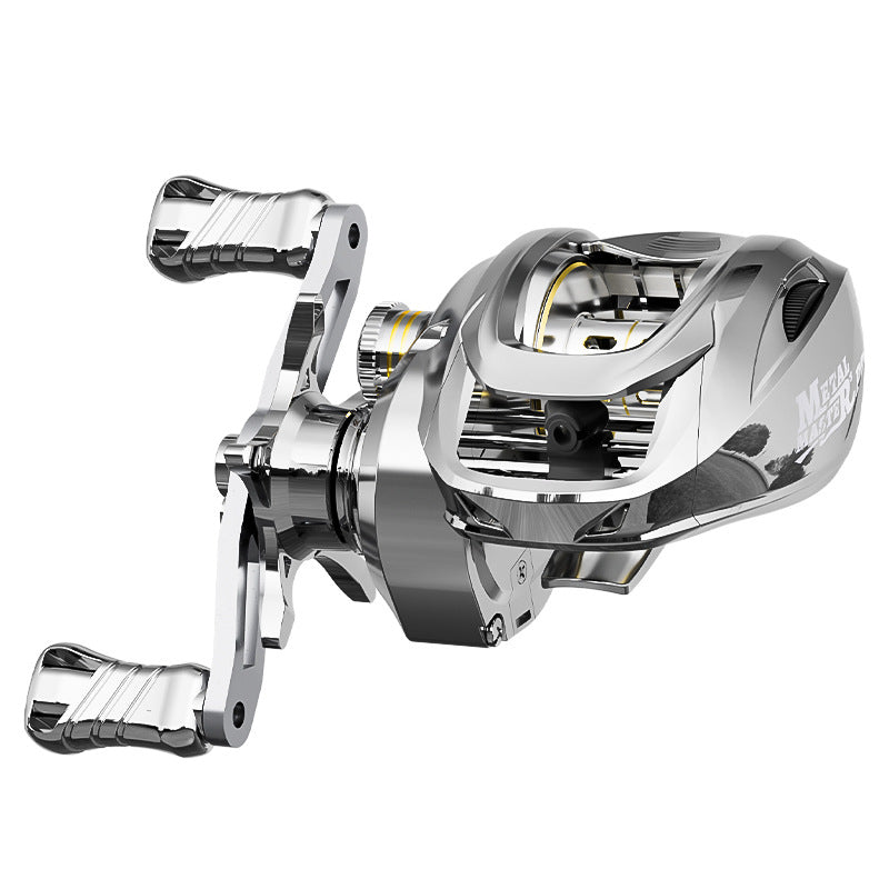 Custom Lure Baitcasting Reel Long Casting Anti-Explosion Line Fishing Reel with Drag Alarm Metal Master