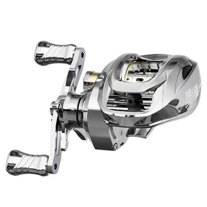 Custom Lure Baitcasting Reel Long Casting Anti-Explosion Line Fishing Reel with Drag Alarm Metal Master