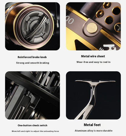 Spinning Reel Long Casting Sea Rod Reel Casting Reel Fishing Reel 12000 Fish Reel Sea Rod Reel Fishing Line Reel Anchor Reel Fishing Gear