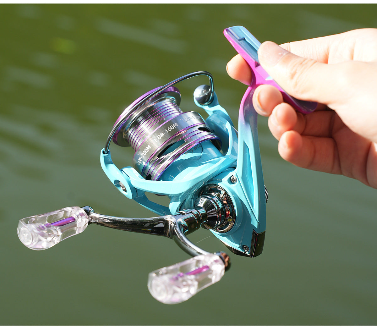 Anti-Explosion Line Long Casting Spinning Reel Wholesale 3+1 Gap-Free Fishing Reel 5.2:1 Double Arm Fishing Reel Micro Reel