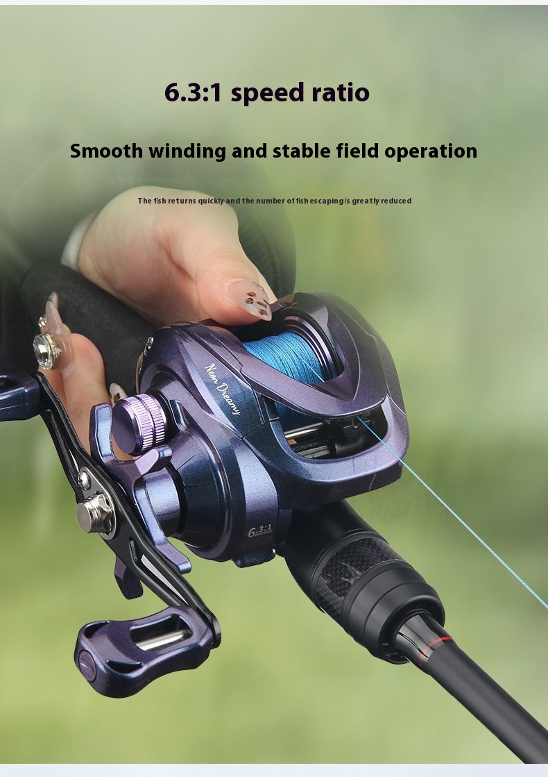 Lure Baitcasting Reel Wholesale Temu Cross-Border Universal Line Cup Fishing Reel Sea Rod Reel Black Colorful Fishing Reel ND