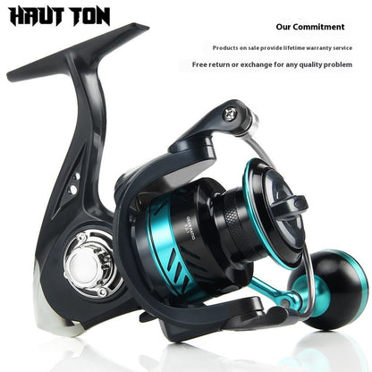 Spinning Wheel Wholesale Full Metal Blackened Fishing Wheel Lure Wheel Micro Fishing Wheel Sea Rod Wheel Big Fish Wheel DK