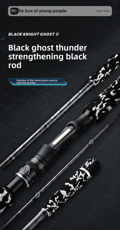 XXH Super Hard Thunder Strong Rod Light Thunder Heavy Thunder Universal XH Long Casting Lure Rod Heavy Grass Area Snakehead Fishing Rod 2.4m