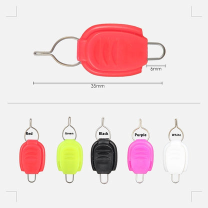 Water Drop Reel Line Stopper Line Stopper Lure Line Clip Small Accessories Wholesale with Silicone Cover 5 Colors