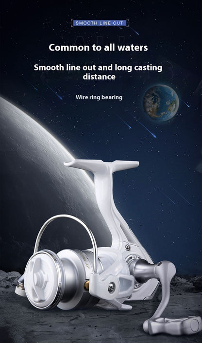Micro Lure Spinning Reel New Small White Reel Metal Long Casting Fishing Reel Sea Rod Reel ET
