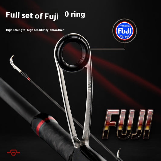 Full Set Fuji O-Ring Four-Section Micro Rod UL Ultra-Soft Multi-Section Lure Rod Teben Xiaosi Four-Mouth Rod 68g