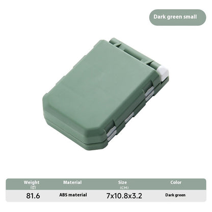 Lure Accessories Storage Box with Pins, Eight-Shaped Rings, Jig Head Hooks, Crankbaits, and Lead Sinkers, Detachable Space