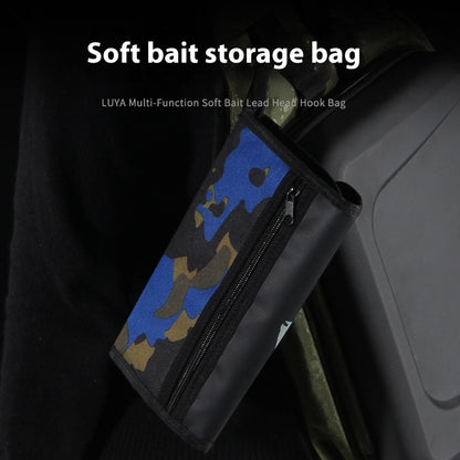 Soft Bait T-Tail Storage Bag Soft Worm Curved Tail Storage Bag Sealed Waterproof Large Capacity Fake Bait Includes Ziplock Bag