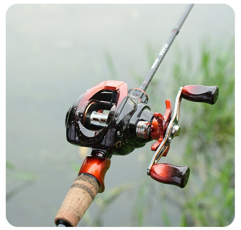 Lure Baitcasting Reel Wholesale Metal Long Casting Anti-Explosion Line Fishing Reel 7.2:1 Fishing Reel Cross-Border New Product Sea Fishing Reel