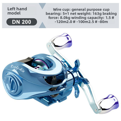 Custom Lure Baitcasting Reel Long Casting Anti-Explosion Line Fishing Reel with Drag Alarm Metal Master