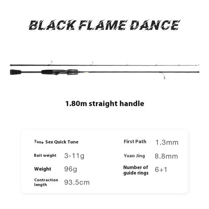 M Tuning Lure Rod Wholesale MH Hardness Lei Qiang Rod Black Rod UL Micro Object Horse Mouth Fishing Rod Long Casting Fishing Rod