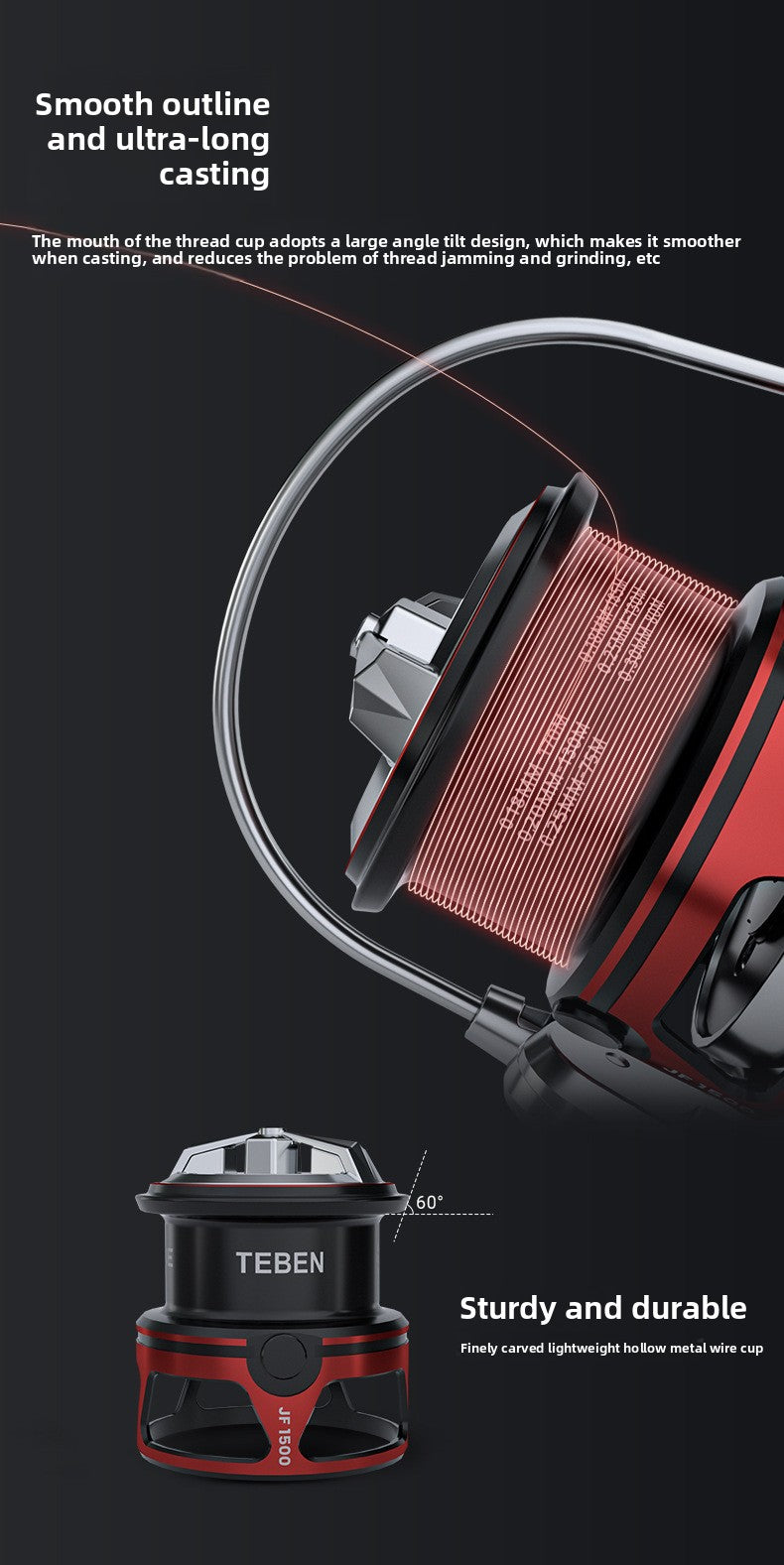 Jifeng Spinning Reel Wholesale 25 New Models Lure Carbon Fishing Reel Only 166g Micro Fishing Reel 5+1 Bearings