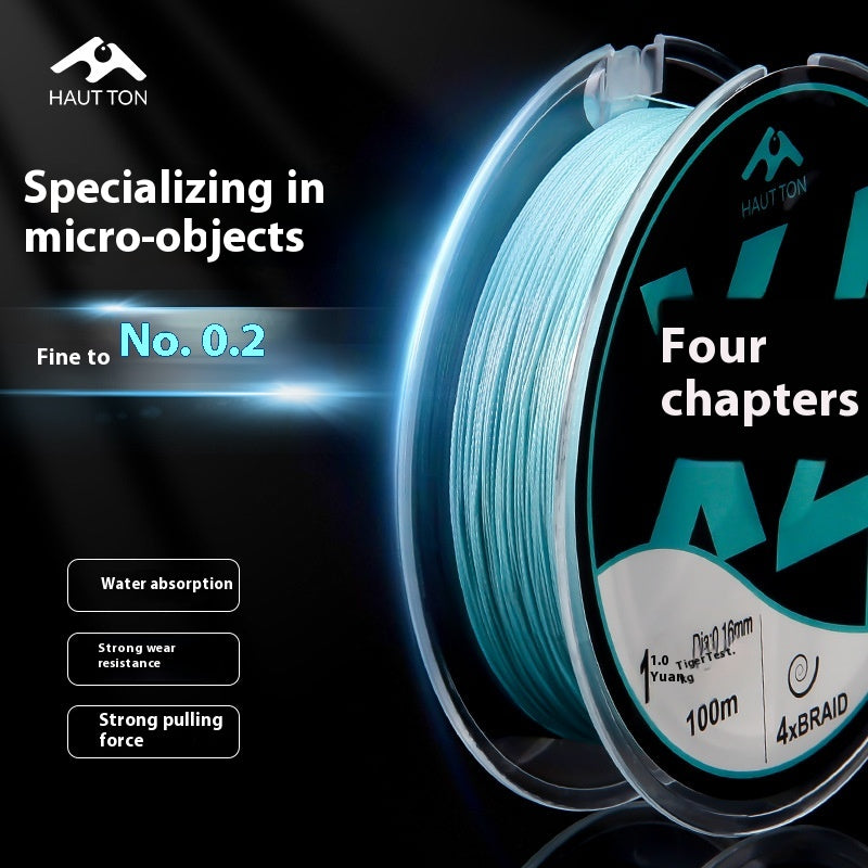Lure Long Casting 4 Strands PE Line Micro Fishing Line 0.2 Line Dyneema Braided Fishing Line Main Fishing Line