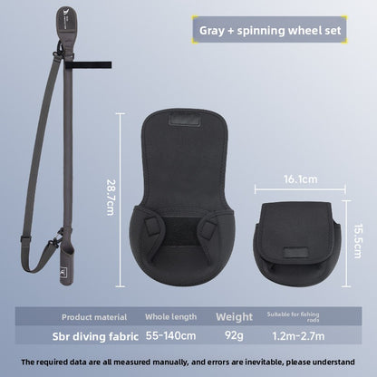 Lure Rod Bag Universal Rod Holder Bag Adjustable Length Width with Velcro Spinning Wheel Bag