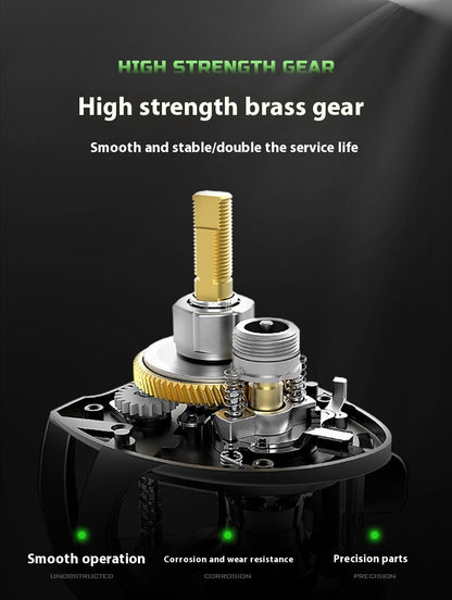 Anti-Explosion Line Water Drop Reel Wholesale Metal Lure Reel Long Casting Fishing Reel Lei Qiang Black Fishing Reel Sea Fishing Reel