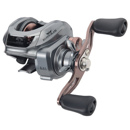 Micro Lure Baitcasting Reel Wholesale 6.3:1 Gear Ratio with Drag Alarm Long Casting Fishing Reel 5+1 Fishing Line Reel