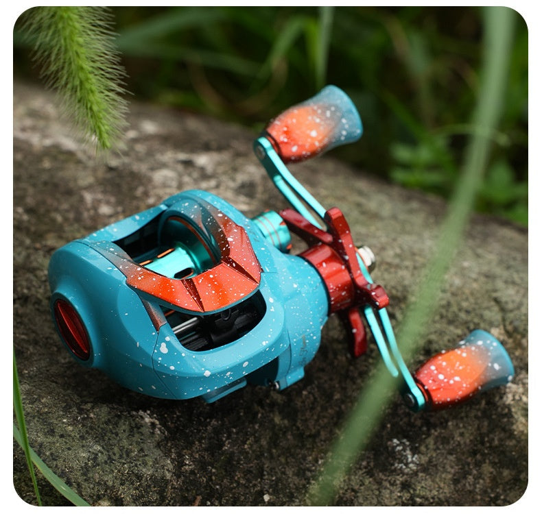 Lure Baitcasting Reel Wholesale Metal Long Casting Anti-Explosion Line Fishing Reel 7.2:1 Fishing Reel Cross-Border New Product Sea Fishing Reel