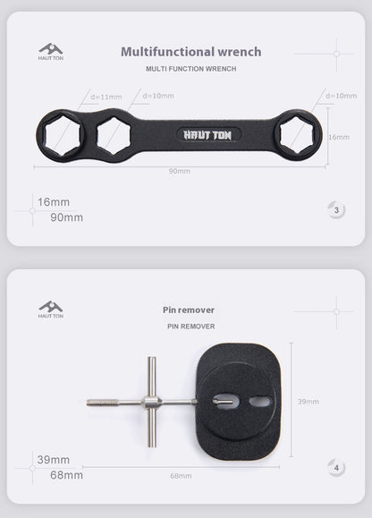 Fishing Reel Disassembly Repair Kit Fishing Reel Water Drop Reel Bearing Pin Remover Multi-Function Wrench Screwdriver Tweezers