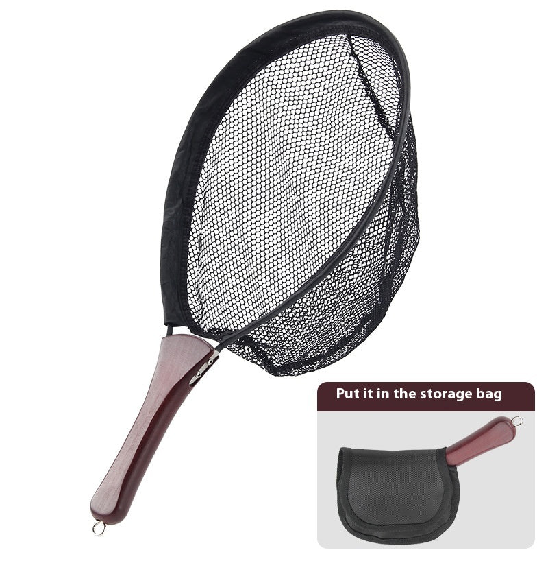 Micro Lure Foldable Landing Net Portable Stream Landing Net Fly Fishing Mini Small Fishing Net Pocket Retractable Only 23cm