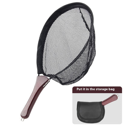 Micro Lure Foldable Landing Net Portable Stream Landing Net Fly Fishing Mini Small Fishing Net Pocket Retractable Only 23cm