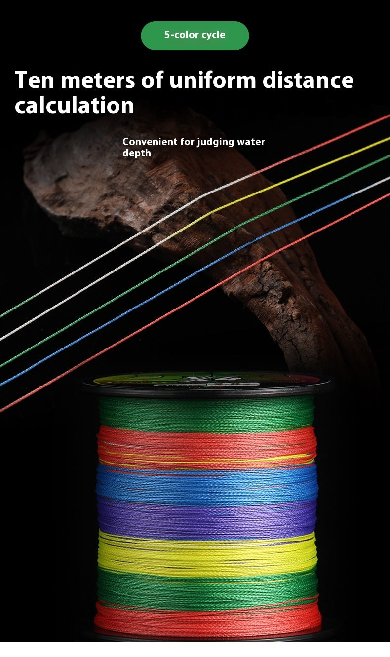500.8m Strand Strong Horse Line 300.4m Strand Anti-Bite PE Lure Line Wholesale 10.1m Colors Sea Fishing Line