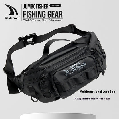 Waterproof Lure Waist Bag Wholesale Multifunctional Outdoor Fishing Bag Shoulder Bag Large Capacity Single Shoulder Crossbody Lure Bag