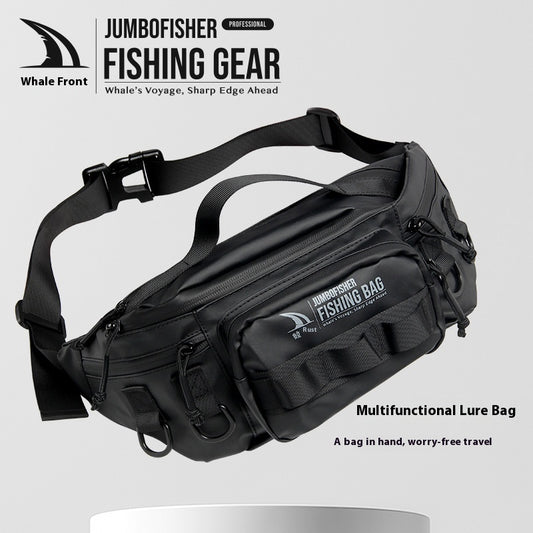 Waterproof Lure Waist Bag Wholesale Multifunctional Outdoor Fishing Bag Shoulder Bag Large Capacity Single Shoulder Crossbody Lure Bag