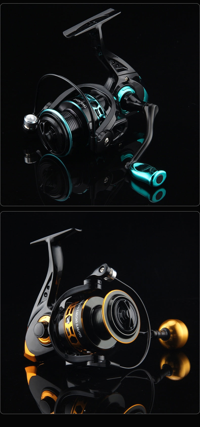 Gap-Free Long Casting Lure Spinning Reel Double Handle Squid Reel Micro Fishing Reel 5.2:1 Casting Reel Fishing Reel