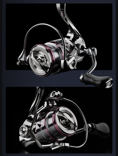 121g Carbon Micro Spinning Reel Sakura Moon Fishing Lure Reel 5.2:1 Gear Ratio Electroplated Fishing Reel