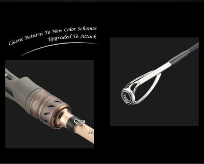 1.68m UL Micro Lure Rod 2.1m Universal Long Casting Fishing Rod Carbon EVA Handle Fishing Rod Black Rod