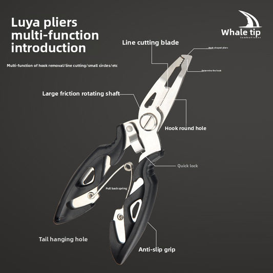 Multifunctional Fish Control Device Micro Lure Pliers Set Fishing Fish Lifting Device Beginner Fish Gripper Can Cut PE Line