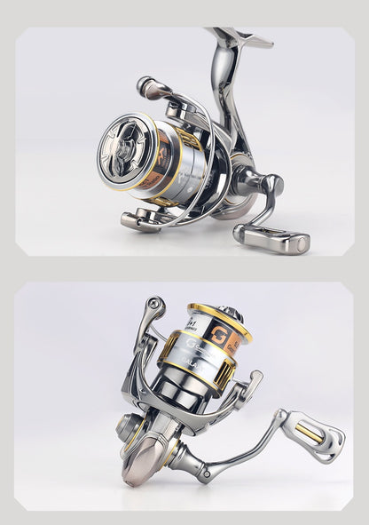 Micro Spinning Wheel Carbon Body Only 165g Long Casting Lure Fishing Reel 6+1 Bearing Screw-in Fishing Reel