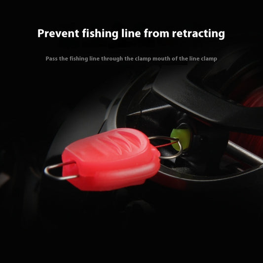Water Drop Reel Line Stopper Line Stopper Lure Line Clip Small Accessories Wholesale with Silicone Cover 5 Colors