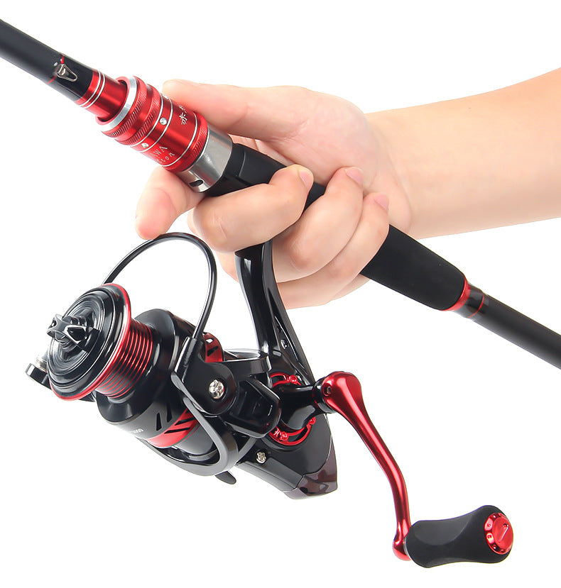 Double Crank Handle Spinning Reel Full Metal Line Cup Lure Fishing Reel Gapless Fishing Reel Long Casting Sea Rod Reel DY