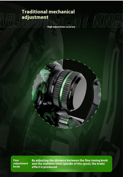 Anti-Explosion Line Water Drop Reel Wholesale Metal Lure Reel Long Casting Fishing Reel Lei Qiang Black Fishing Reel Sea Fishing Reel