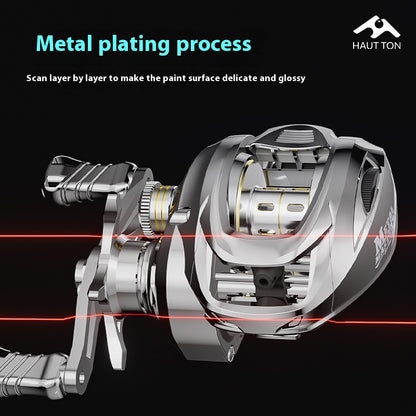 Metal Plated Fishing Reel Carbon Lure Baitcasting Reel Short Shaft Line Cup Fishing Reel 7.1:1 Micro Fishing Reel Wholesale
