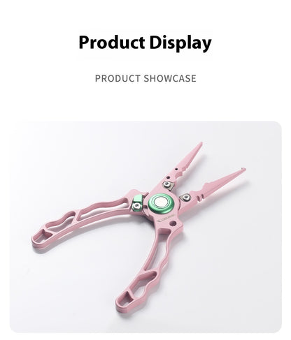 Stainless Steel Integrated Lure Pliers Multi-Functional Fishing Lure Pliers Fish Control Fishing Bait Change Line Cutting Ring Opening Fishing Gear