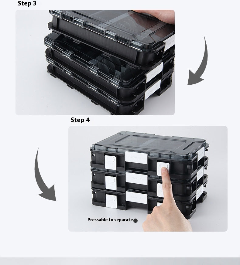 Fake Bait Box VIB Wave Crawling Zigzag Dog Pencil Lure Storage Box Multiple Combinations Lure Accessories Storage