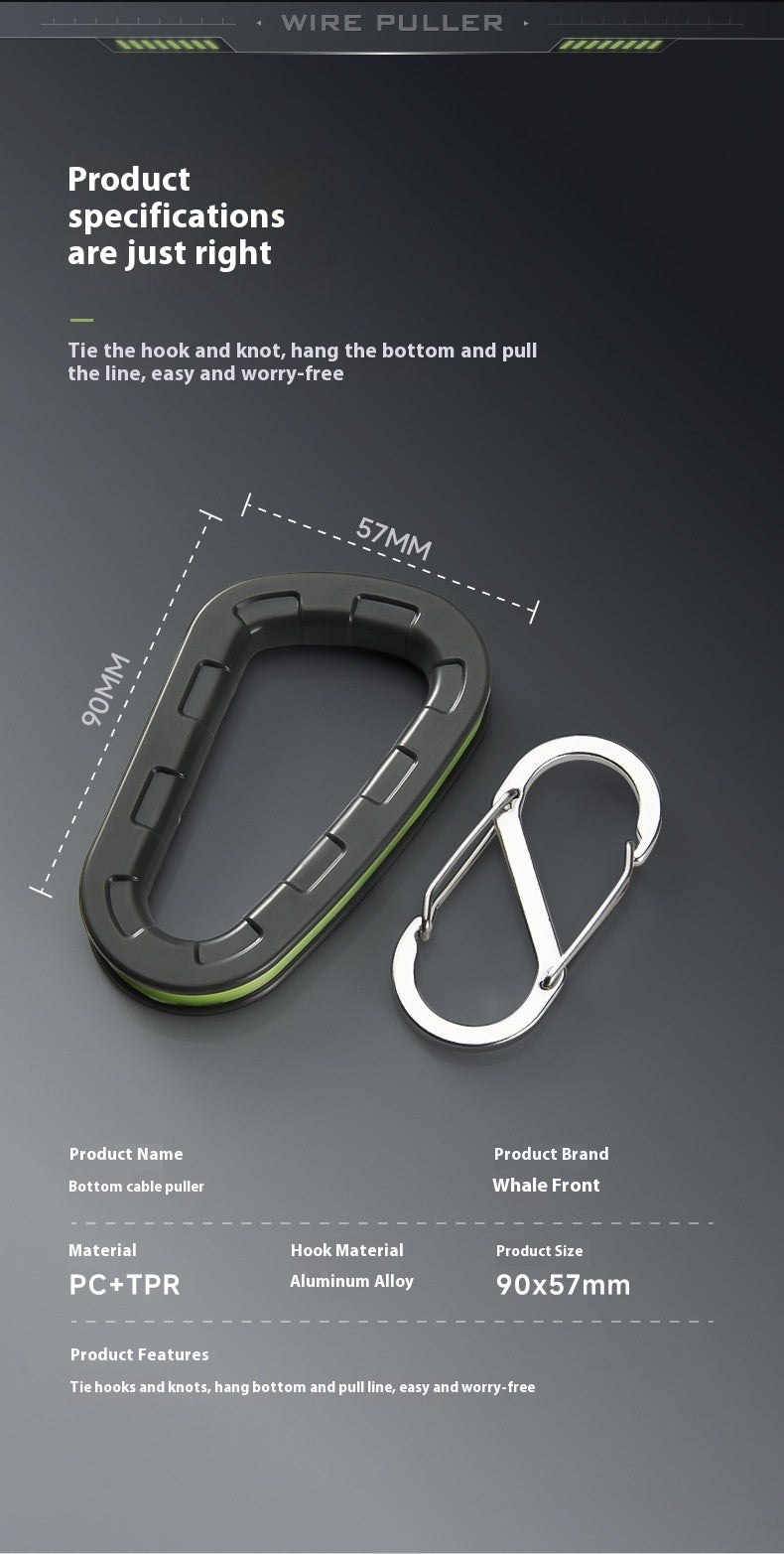 Lure PE Line Durable Nylon Line Bottom Hanging Line Device with Locking Buckle, Rod-Friendly Outdoor Line Breaker