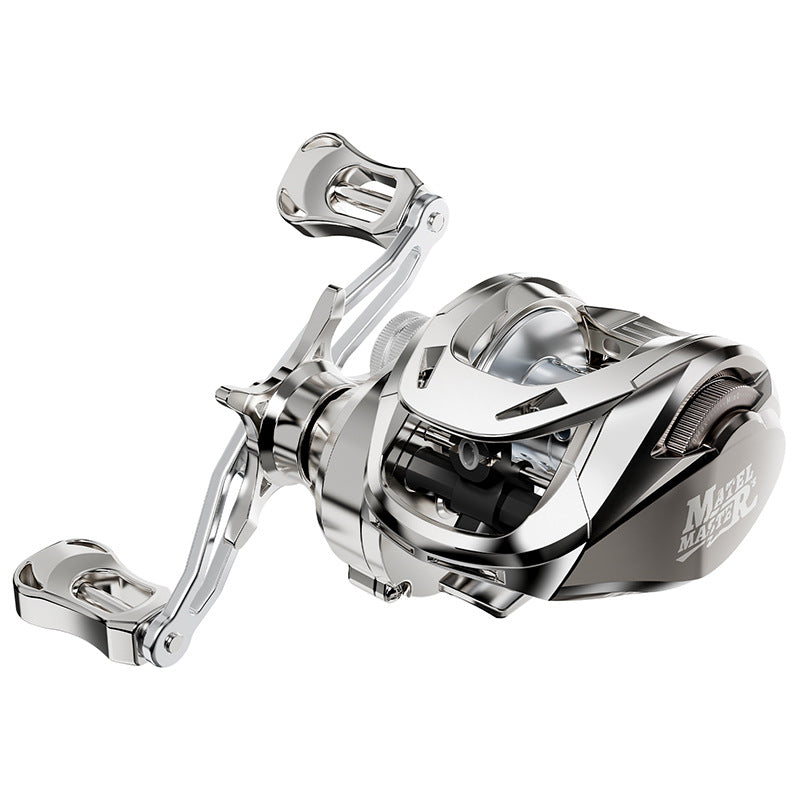 Custom Lure Baitcasting Reel Long Casting Anti-Explosion Line Fishing Reel with Drag Alarm Metal Master