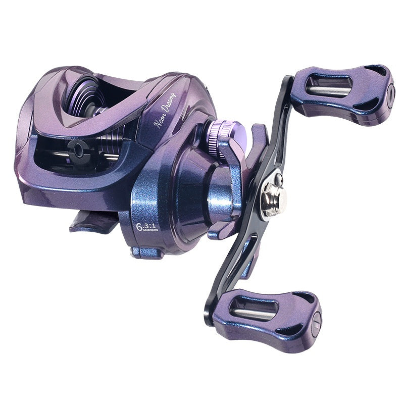 Lure Baitcasting Reel Wholesale Temu Cross-Border Universal Line Cup Fishing Reel Sea Rod Reel Black Colorful Fishing Reel ND