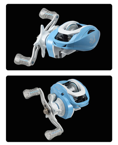 Macaron Micro Lure Water Drop Reel Shallow Line Cup Fishing Reel Short Shaft Line Cup Fishing Reel 7.1:1 Fishing Reel