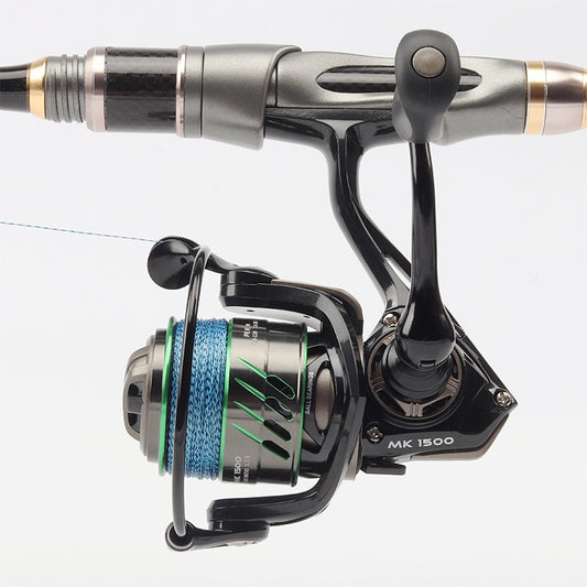 Gap-Free Micro-Object Spinning Wheel Lure Slant Mouth Shallow Line Cup Spinning Wheel Long Casting Fishing Reel Horse Mouth Fishing Reel MK